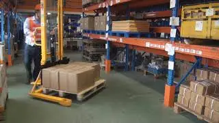 Manual Straddle Stackers - 1,100 & 2,200 lbs Capacity