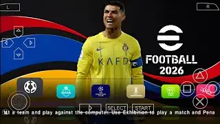 eFootball PES 2026 PPSSPP DOWNLOAD ORIGINAL ISO PES 26 PSP Full Update New Transfers & Kits 26 HD