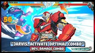 HUGE Iron Man 90% Damage Optimal Combo 🔥 | Marvel Tokon: Fighting Souls