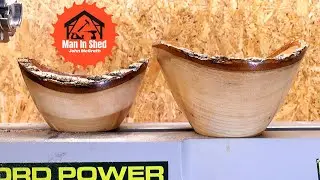 Turning A Natural Edge Bowl from Irish Ash