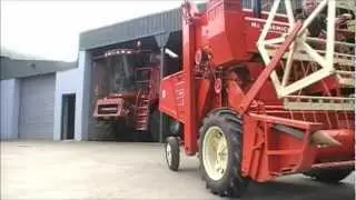 F8-63 Mc cormick International harvesting with a  Case 2188 Co. Donegal