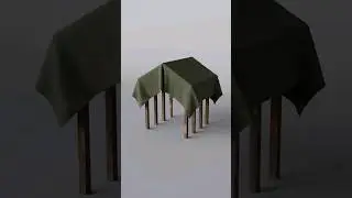 Create This Tent using nCloth Simulation in Maya 2024 #mayatutorials #maya2024 #mayamodeling