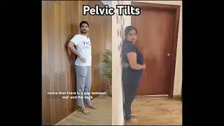 Pelvic Tilts | Immediate back pain relief| New Mom Exercises at home. #postpartumhealing #newmom