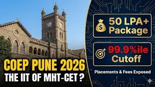 COEP Pune Cutoff 2026 & Placements | Full College Review | Fees & Campus Life