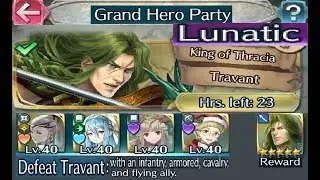 Grand hero party quests Feb 2023 part 11 : Vs. Travant (F2P units + No SI / Seals)