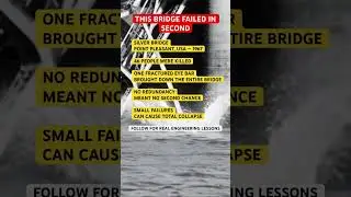 This Bridge Collapsed From One Broken Part | Silver Bridge #construction #shorts