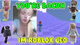 Roblox TExt To Speech Emoji  Conversation | I Become rich but my girlfriend left me said i'm bacon