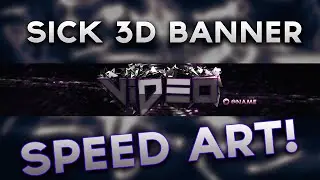 SICK 3D Banner! [Speed ART] Cinema 4D & Photoshop!