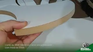 Corte de MDF 18mm - CNC Router RMC 3000 PLUS