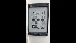 Old Genie Intellicode Garage door opener keypad programming