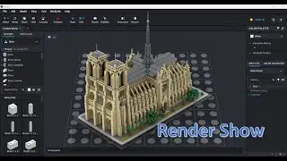 Lego set: Architecture:21061 in Bricklink Studio (Render Show)