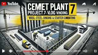Cement Plant Project Vlog 7 | Wall Steel Binding & Starter Concreting Checklist for Civil Engineers