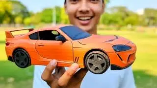 How to Make a Toyota Supra MK4 from Cardboard | DIY JDM Car Craft