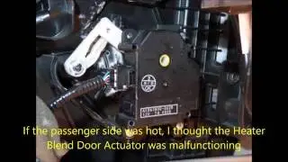 2007 Lexus RX350 HOW TO FIX BAD Heater Blend Door Actuator