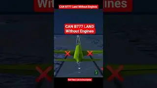 CAN Boeing 777 LAND WITHOUT ENGINES🤯 #short #b777 #aviation #emergencylanding