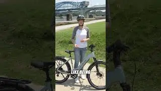 Miss GoElectric on the Aventon Level 3 Commuter eBike