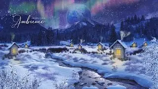 FANTASY WINTER ASMR AMBIENCE | Cold Creek Sounds, Soft Fantasy Music, Crunching, Calming Nature