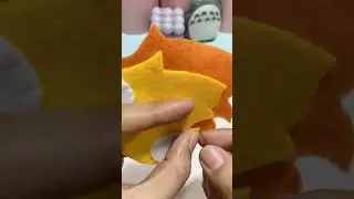 DIY Calcifer Felt Plushie | How to make felt plushie #shorts
