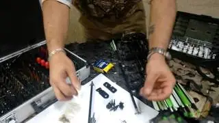 Alinhamento e peso da flecha com uso de pontas de caça.