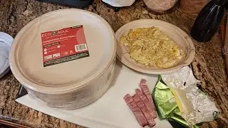 1719. ECO SOUL 100% Compostable 10 Inch Paper Plates Disposable Party Heavy Duty Eco-Friendly Sturdy