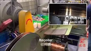 Bakır Bronz CRGO Paslanmaz Metal Sac Şerit Dilme Hattı