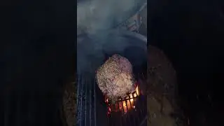Porter Road rib roast on the @BigGreenEggHQ @MEATER  #primerib #ribroast #beardedbeastbbq