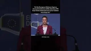 Estonian PM Kaja Kallas delivered one of her boldest warnings yet.#shorts