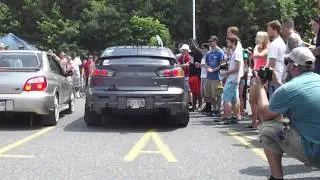 Mitsubishi Ralliart VS Subaru STI Exhaust Competition