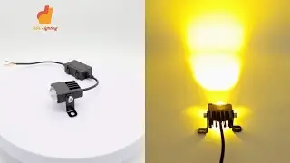 Mini Front Grille LED Motorcycle Spotlight #spotlight #motorcyclelight