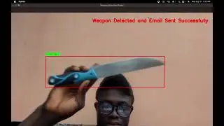 Weapon detection with automatic email messaging