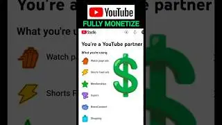 youtube partner program | channel fully monetize💲 #short #trending #monetization #shorts #ytshort