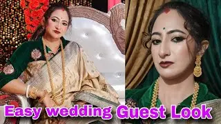  GRWM ||  Step by Step Wedding Guest Makeup Look | Easy Wearable Look for Everyone 
