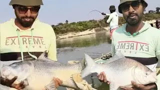 Big katla hunting at damodar river ll river fishing  ll katla fishing ll hook fishing video 2025 🎣🎣
