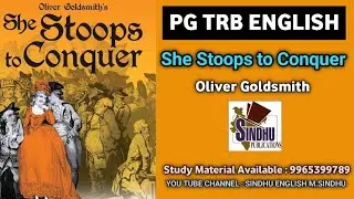 She stoops to conquer in tamil, PGTRB English @SindhuEnglishMSindhu
