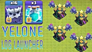 Yelone + Log Launcher Attack strategy? th14 attack strategy - clash of clans