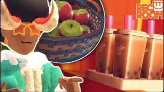 eating rec rooms boba tea & candy apples (sk0l food review)