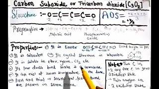 Carbon Suboxide [C3O2] full Information || Oxidation State || Preparation || Properties || DC SIR