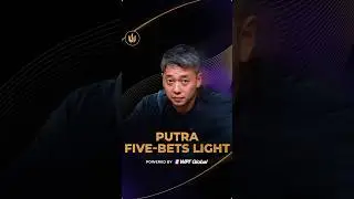 PUTRA FIVE-BETS LIGHT #tritonpoker #poker #shorts