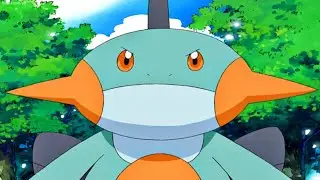 Brock's Mudkip evolves into Marshtomp