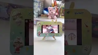 DIY Cute mobile stand | DIY Gi&aacute; đỡ điện thoại h&igrave;nh TV (cre ideas:mukta_art_craft)#diy #craft #shorts