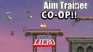 LIERO - Aim Trainer Deth_City Co-Op - difficulty: Normal - Webliero Extended - GAMEPLAY/Let's Play
