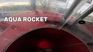 Free Fall Water Slide in Water Park Europabad Karlsruhe Germany, POV 4k videos