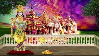 Lord Krishna Background Video || Shree Krishna Animated background Video @satishdesigngraphy