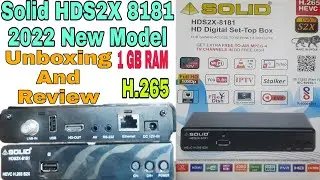 Solid HDS2X-8181 New 2023 Set-Top Box Unboxing And Review | Solid 8181 | DD Free Dish | H,265 HEVC