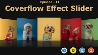 Серия слайдеров Swiper &mdash; слайдер с эффектом обложки | Эпизод 11 | JavaScript | Свипер JS