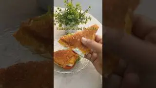 Golden Egg Crunchy Sandwich #viral #sandwich #recipe #viralshorts