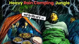 Group Rain Camping & Thunderstorm in  Forest | Camping In The Rain | Unknown Dreamer