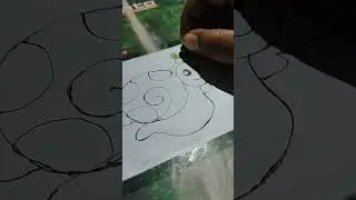 Day 29||30days oil pastels drawing challenge||how to draw a snail easy🐌🐌 #sartsdrawing #drawing