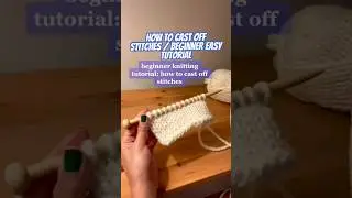 How to castoff stitches beginner tutorial 🤍✨#crochet #shorts #knitting #fypシ  #crochettutorial