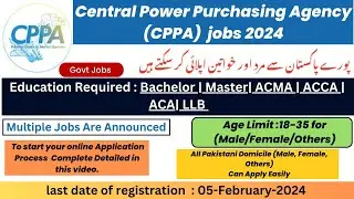 Unlock Your Career Potential: Central Power Purchasing Agency(CPPA)  Jobs 2024 | CPPA Jobs Apply Now